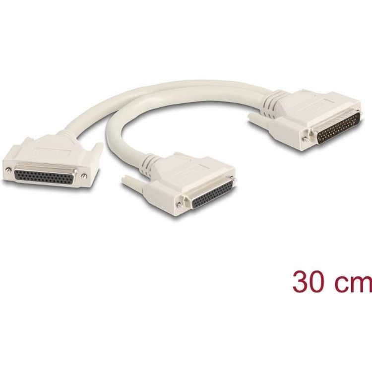 Tootefoto - Delock Adapter Y-Kabel Splitter D-Sub HD 44 Pin Stecker zu 2 x 44 Buchse mit (67172)