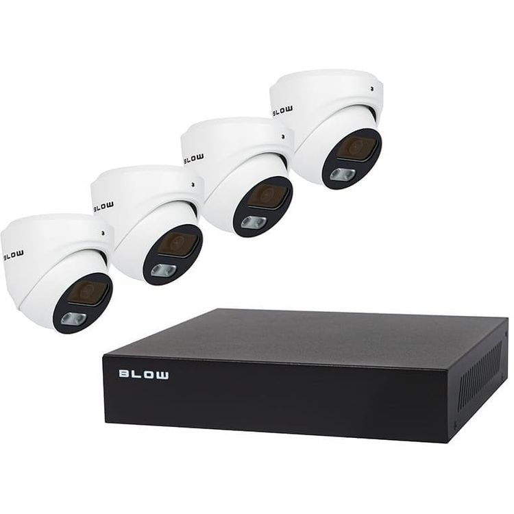 Tootefoto - Poe l k 4x5MP 1TB BL-KIE5T4/POE/1TB 4X DOME kaamera 5MP HDD1TB seirekomplekt