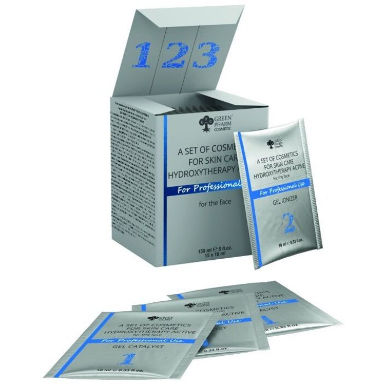 Tootefoto - Galt GREEN PHARM COSMETICS_SET Hydroxy therapy katalizator elowy 5x10ml + el antyoksydacyjny 5x10ml + jonizator elowy 5x10ml