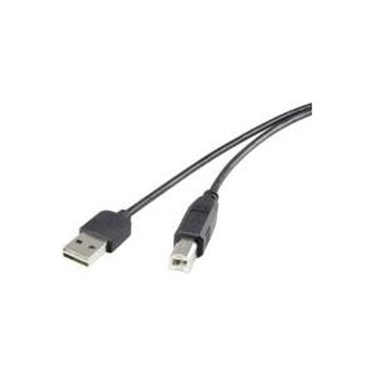 Tootefoto - Renkforce Duplex - USB-Kabel - USB (M) umkehrbar bis USB Typ B (M) - USB 2.0 - 5 V - 0.5 A - 1.8 m - Schwarz