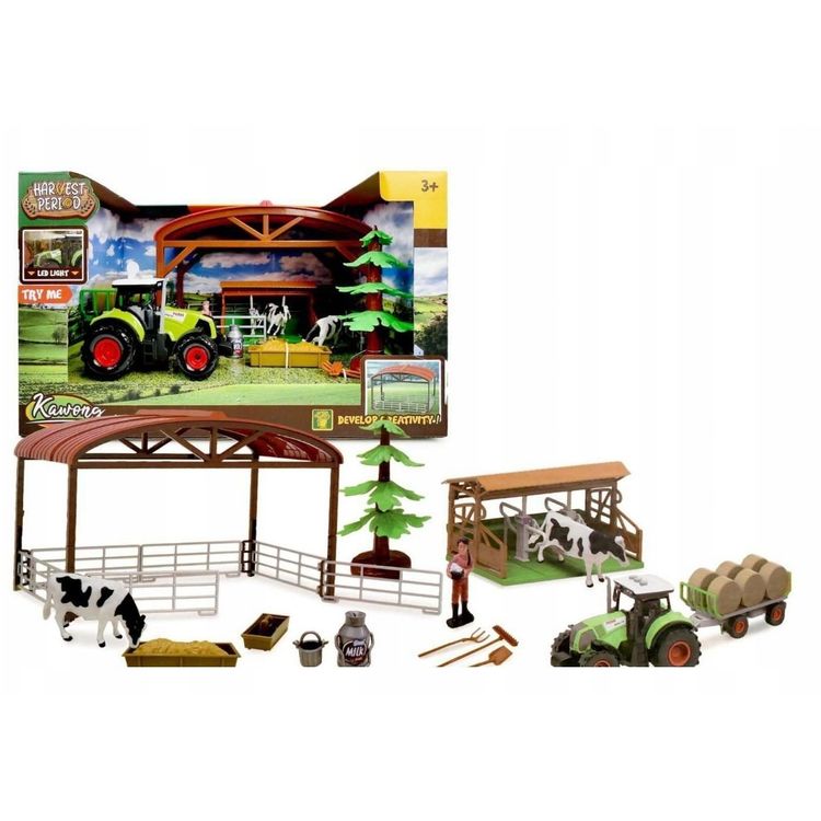 Tootefoto - Figurine Artik talukomplekt koos traktoriga Saint/Sound 16 tk 180637