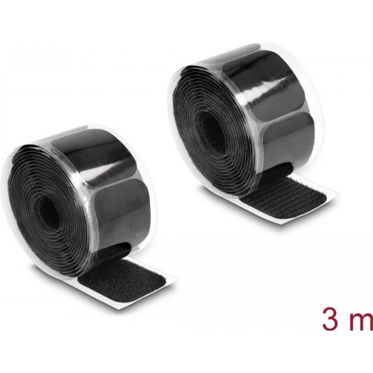 Tootefoto - DeLOCK 19106 konksuga ja aasaga kinnitus Nailon, Pol ester Must 1 tk