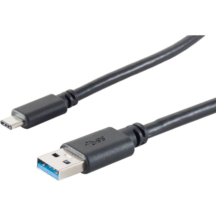 Tootefoto - S-Conn 13-31045 USB-kaabel 3 m USB 3.2 Gen 1 (3.1 Gen 1) USB A USB C Must