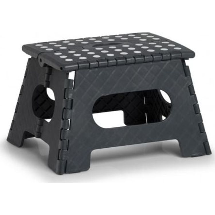 Tootefoto - Zeller Kokkupandav taburet, plastik, antratsiit, 35 x 28 x 22 cm