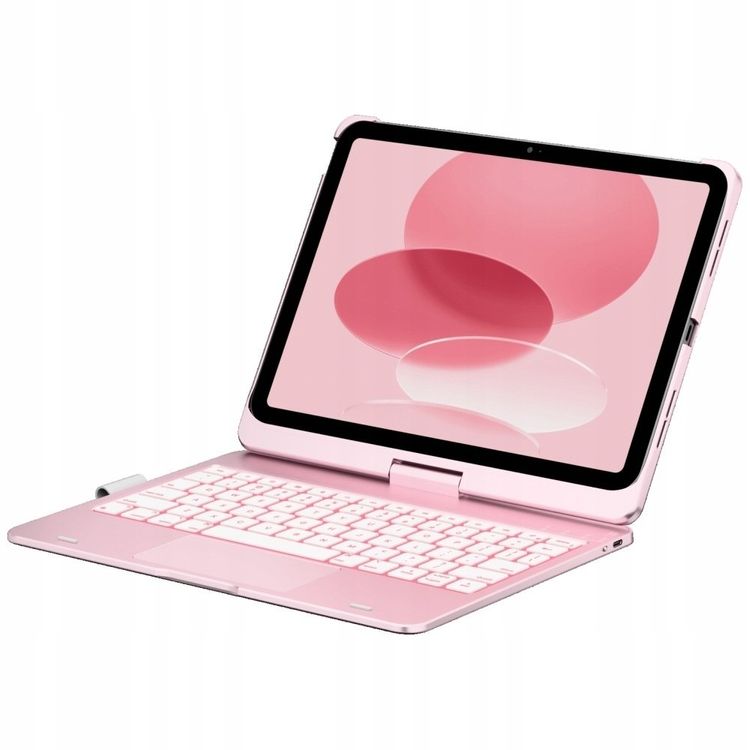 Tootefoto - Typecase Flexbook Touch mbris klaviatuuriga iPad 11" (A16) 2025 / iPad 10,9" 2022 heleroosa jaoks