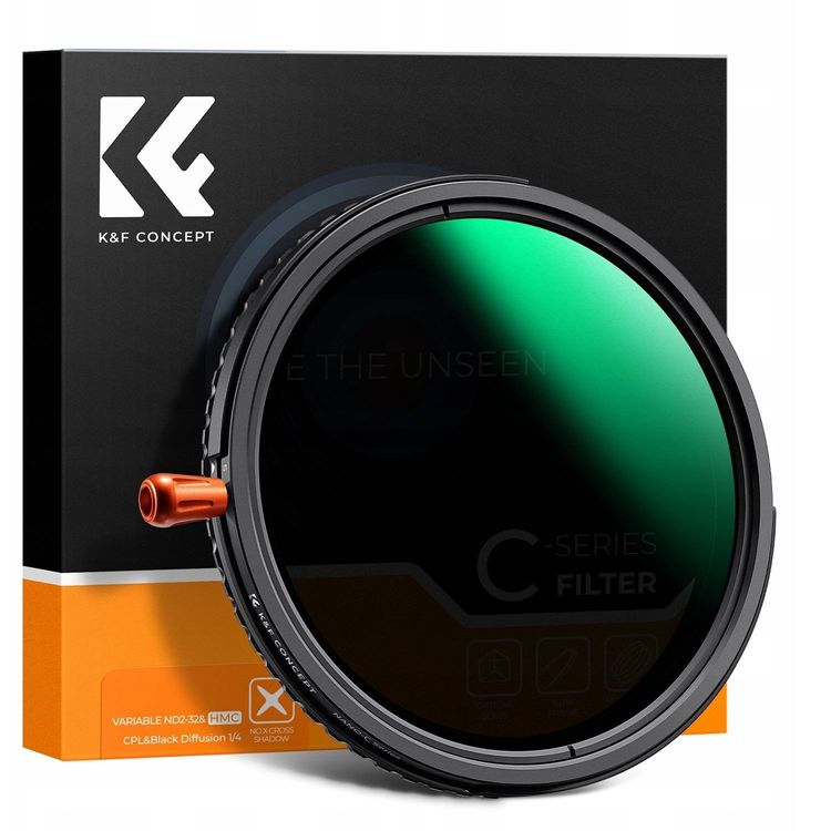 Tootefoto - H briidfilter 3in1 K & F 82 mm 82mm fader ND2-32 + CPL + must difusioon 1/4 / KF01.2070