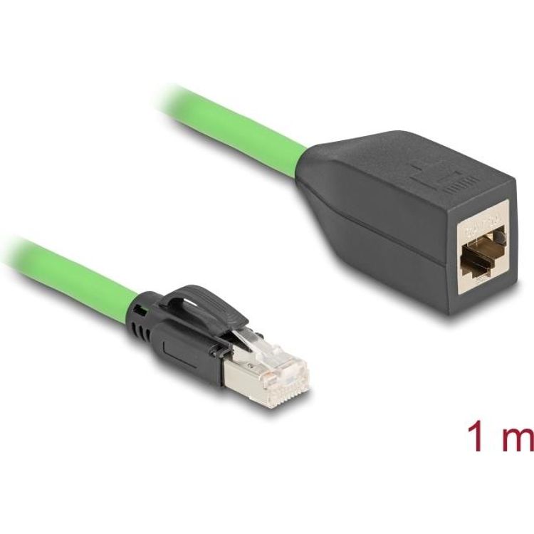 Tootefoto - Delock RJ45 Netzwerk Verl ngerungskabel Cat.6A Stecker zu Buchse SF/UTP (80880)