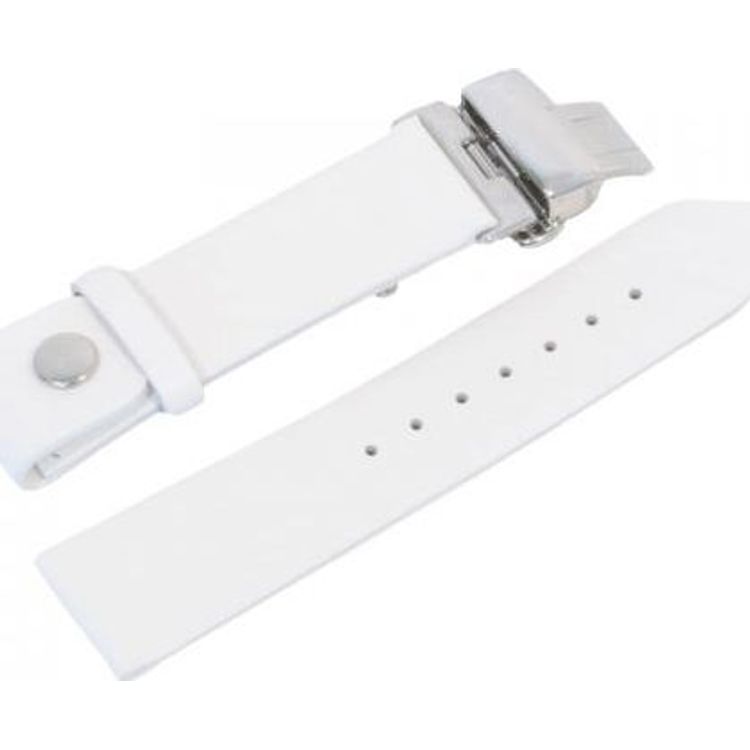 Tootefoto - Zeppelin leather strap white, 18 mm