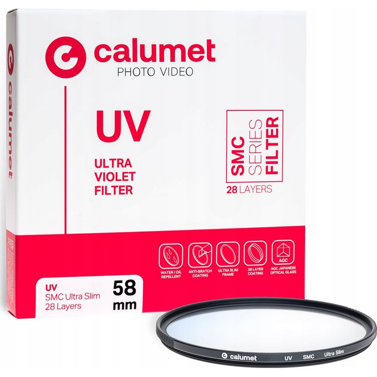 Tootefoto - Calumet filter Calumet UV filter SMC 58 mm Ultra Slim 28 kihti