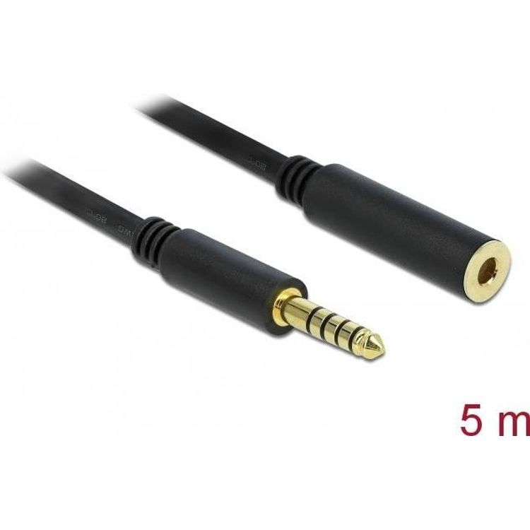 Tootefoto - DeLOCK 85799 audiokaabel 5 m 4.4mm Must