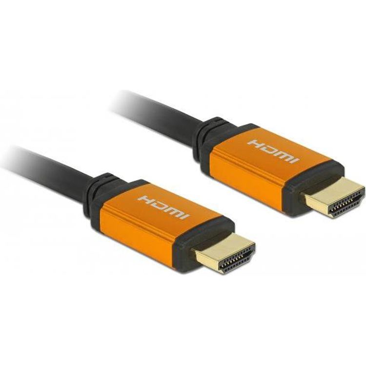 Tootefoto - DeLOCK 86987 HDMI-kaabel 3 m HDMI t p A (Standard) Must, Kollane