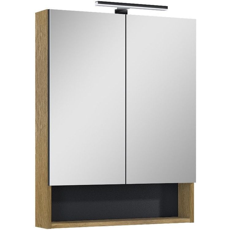 Tootefoto - CAB MIRROR LAMELLO60 HAMILTON OAK LIGHT