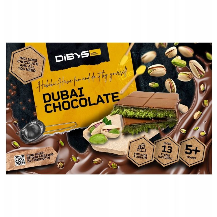Tootefoto - DIBYS SET ZUM SELBERMACHEN VON DUBAI SCHOKOLADE MHD 11/2026