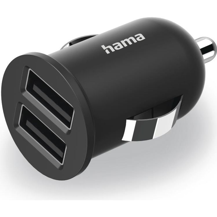 Tootefoto - Hama 2-fach-USB-Ladeger t - Ladeadapter f. Auto, 2,4A / 12W (00223351)