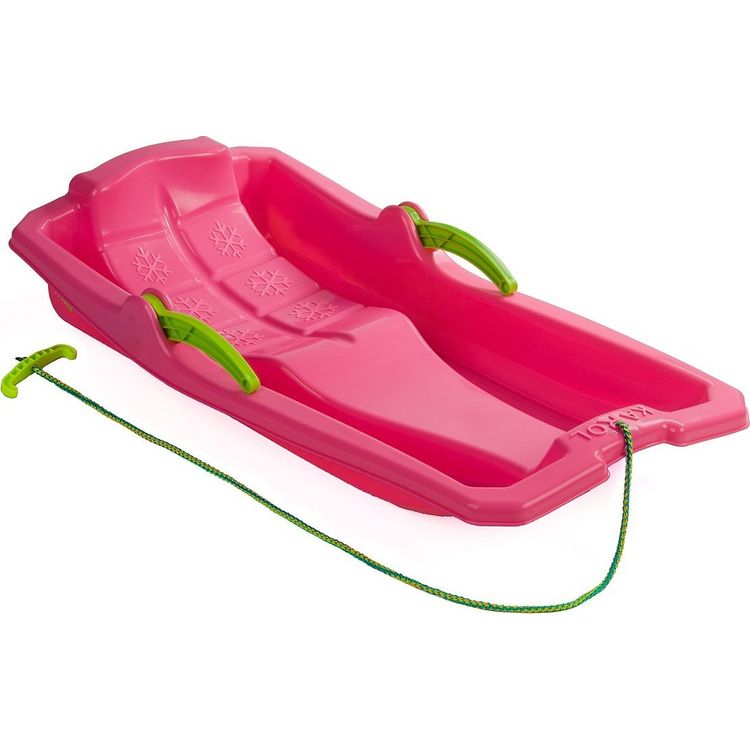 Tootefoto - Seljatoe ja piduritega lastekelk Marmat Plastikust roosa MARMAT 80 x 43 cm