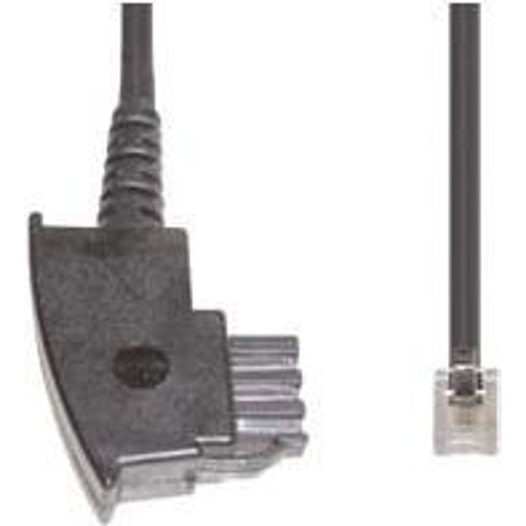 Tootefoto - e+p T 37 telefonikaabel 10 m L bipaistev, Must