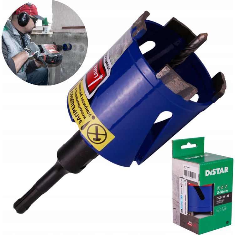 Tootefoto - DISTRACT DIAMOND CROSS DRILL T-CONCRETE / SDS+ 68 x 65-4 x M16