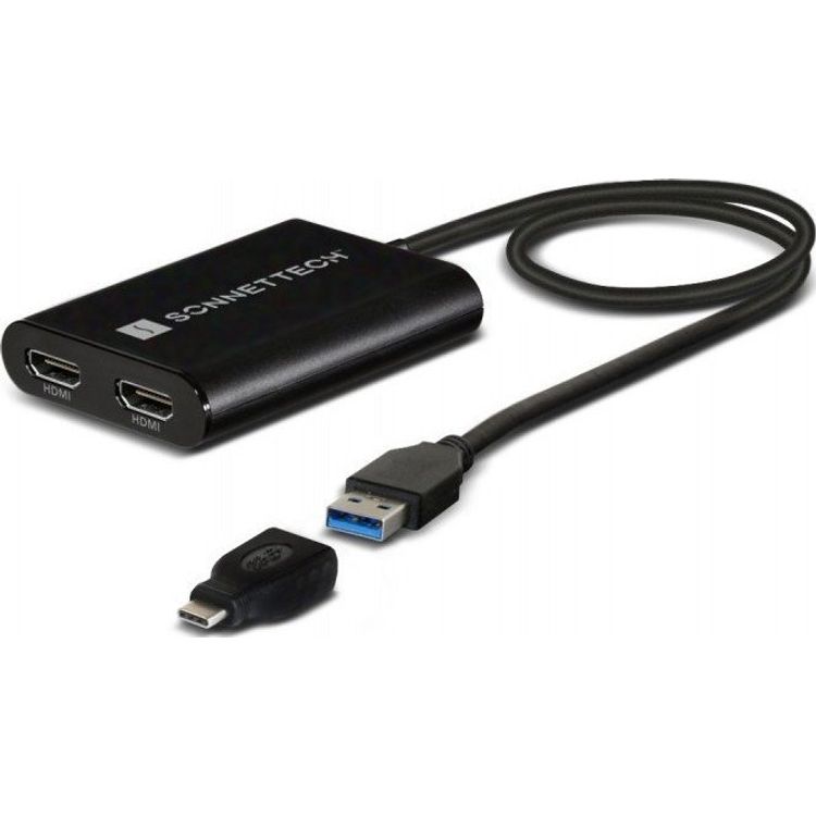 Tootefoto - Sonnet USB3-DHDMI videokaabliadapter USB t p A 2 x HDMI Must