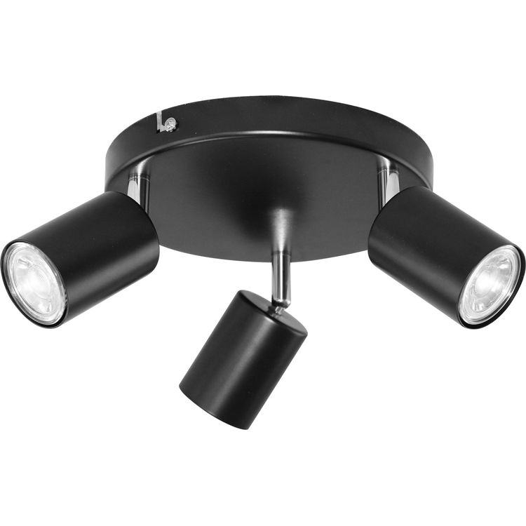 Tootefoto - Orno RINO laelamp, seina- ja laekinnitus, max. v imsus. 3x50W, GU10, IP20, must