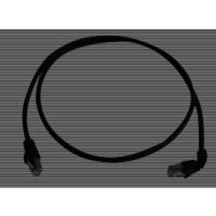 Tootefoto - Teleg rtner Cat.7 MP8 FS 600 LSZH 0.5m; 1x90-degrees v rgukaabel Must 0,5 m