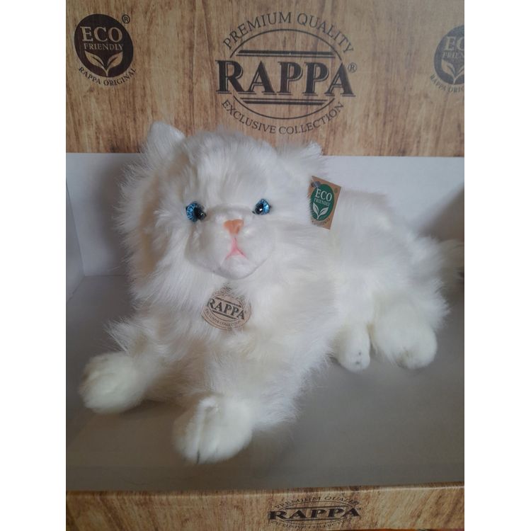 Tootefoto - Rappa - Palus realistlik maskott P rsia kass valge lamav 30 cm Keskkonnas bralik