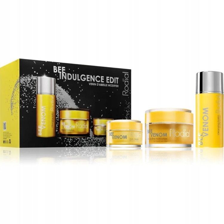 Tootefoto - Bee Indulgete Edit komplekt Rodial: mesilasene m rk, niisutav, kreem, n o jaoks, 50 ml + mesilane m rgi, erksad, silmakreem, 25 ml + mesilane m rgis, k rvaldab lisandid, puhastuspa