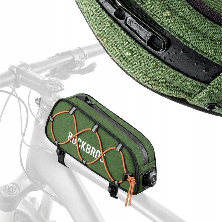 Tootefoto - Rockbros 30120045001 ROAD TO SKY jalgrattakott lemise raami toru jaoks, veekindel 0,7L - roheline