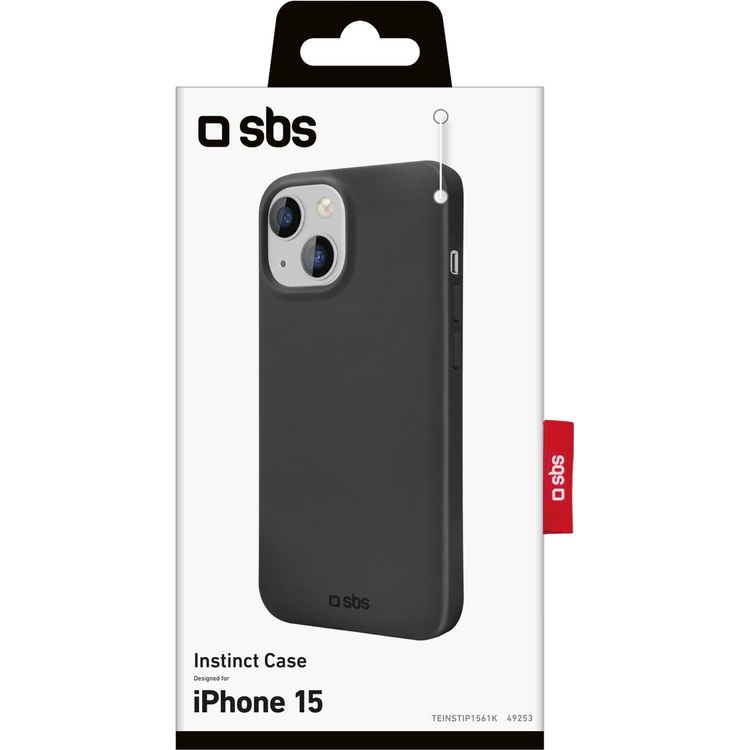 Tootefoto - SBS Instinct Cover iPhone 15 schwarz - Smartphone (TEINSTIP1561K)