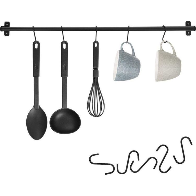 Tootefoto - Orion nagi siinid, k gisiin n ude jaoks, metall, must, konksud, 78,5 cm