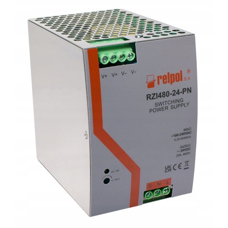 Tootefoto - T stuslik l litustoiteallikas 90-264 V AC 24 V DC 20 A v imsus 480 W 2616915 RZI480-24-PN