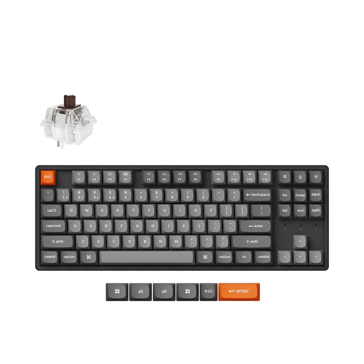 Tootefoto - Keychron K8 Max J3 Super Brown Switch HotSwap RGB Win/MacOS TKL 80%