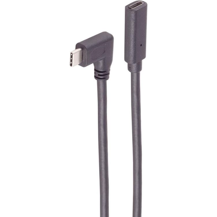 Tootefoto - ShiverPeaks SHVP BS13-54035 - USB 3.1 Kabel 90 C Stecker auf Buchse 2.0 m - Kabel - Digital/Daten (BS13-54035)