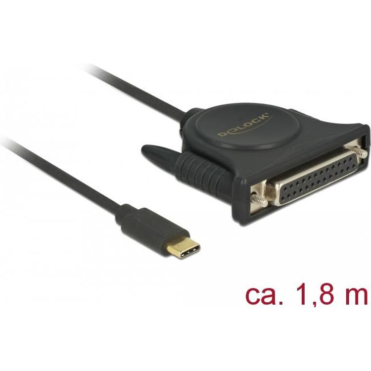 Tootefoto - DeLOCK 62980 paralleelkaabel 1,8 m Must