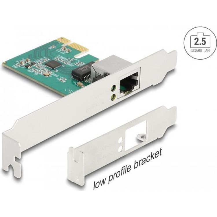 Tootefoto - Delock PCI Express x1 Karte zu 1 x RJ45 2,5 Gigabit LAN RTL8125 (88100)