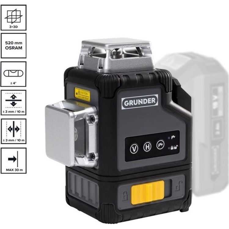 Tootefoto - CORDLESS LASER LEVEL LY-360G 18V GREEN