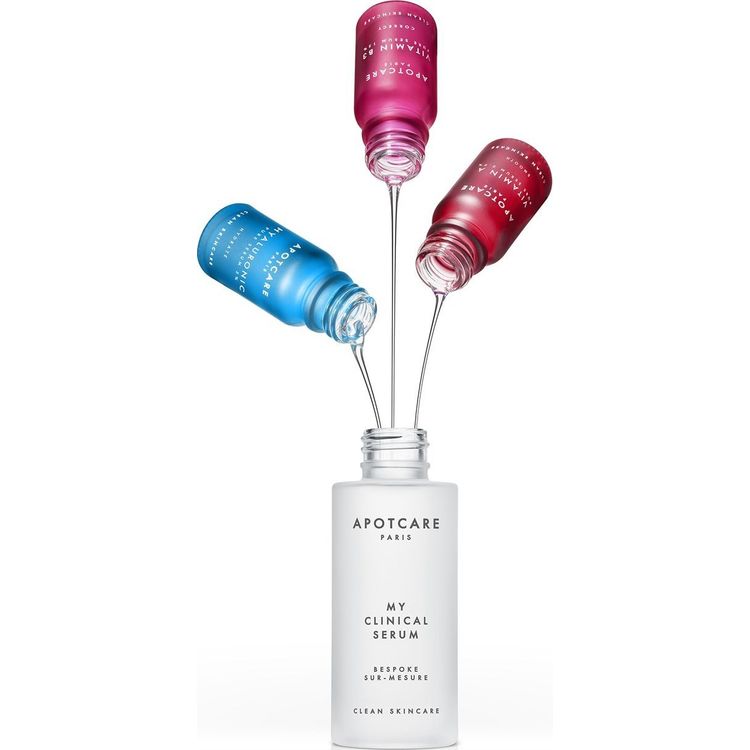 Tootefoto - Apot.Care My Clinical Serum Set Apotcare: vitamiin B3, vitamiin B3, punetusevastane, seerum, n ole, 10 ml + vitamiin A, retinoid, kortsudevastane, seerum, n ole, 10 ml + h aluroon,