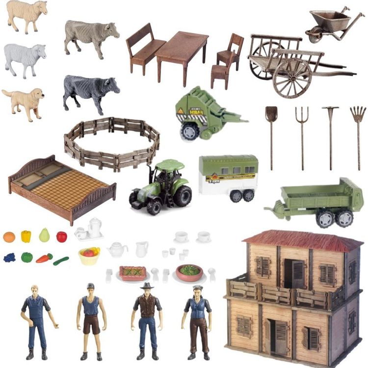 Tootefoto - ProNice KOMPLEKT TALUMAJA KOOS teenijaga TALULOOMADE TARVIKUD TRAKTOR