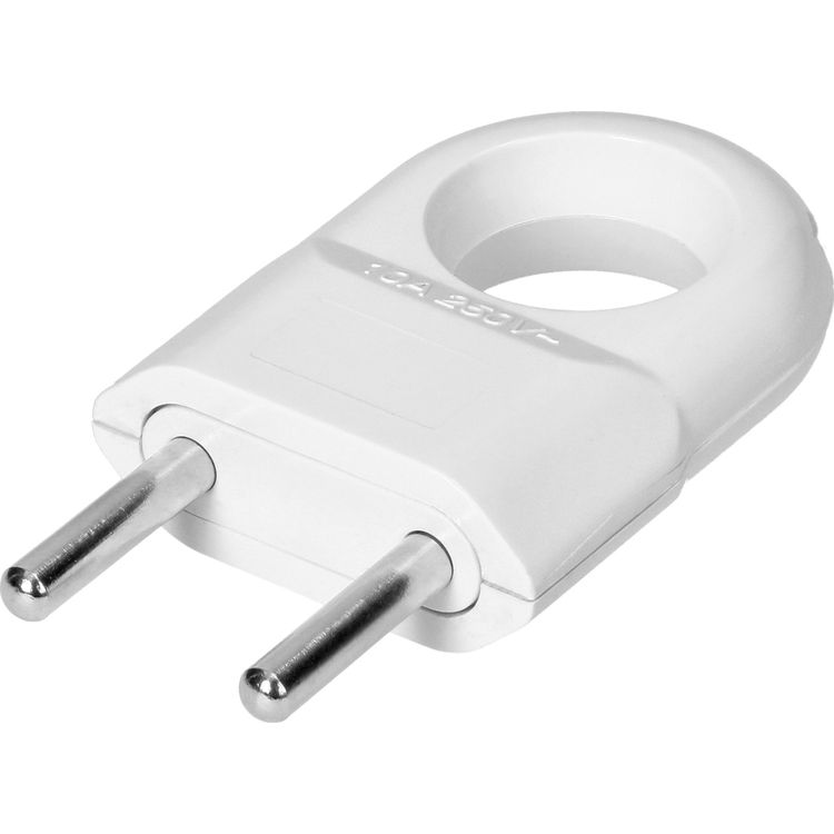 Tootefoto - Orno Flat Euro pistik 2P, k rvaga, valge, 50 tk.