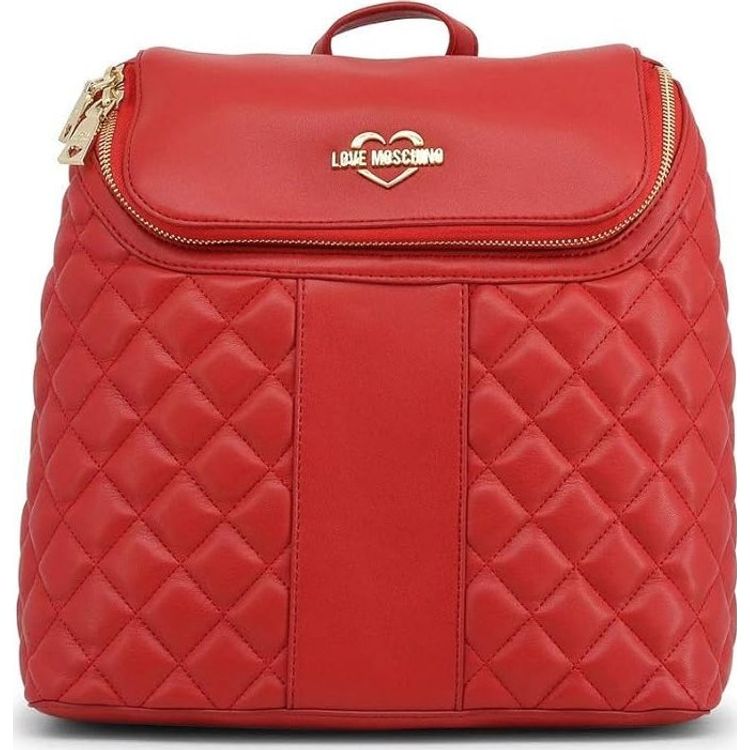 Tootefoto - Moschino Moschino, armastus, s nteetiline nahk, seljakott, punane, taskud 2, naistele naistele