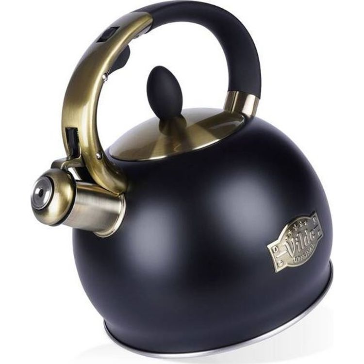 Tootefoto - Vilde veekeetja vilega, teras, must, 3 l