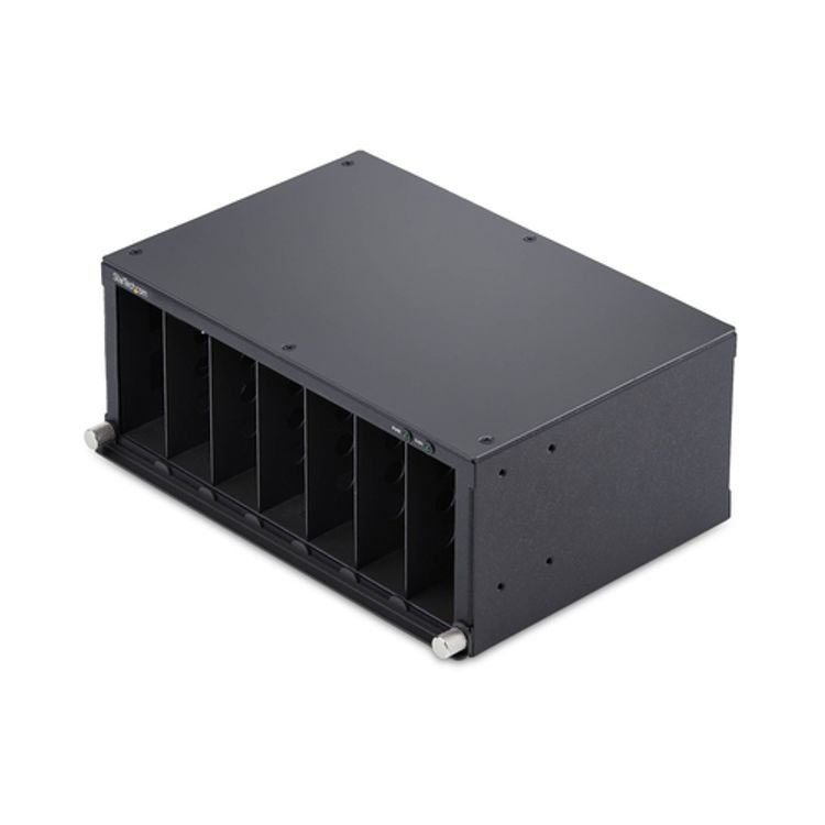 Tootefoto - StarTech.com 7-Slot Unmanaged Media Converter Chassis 10in Rackmount for MCM Media Converter Series Active Cooling TAA