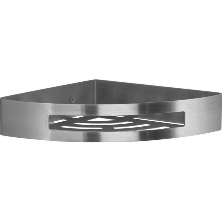 Tootefoto - NERVA CORNER SHOWER BASKET BRUSHED
