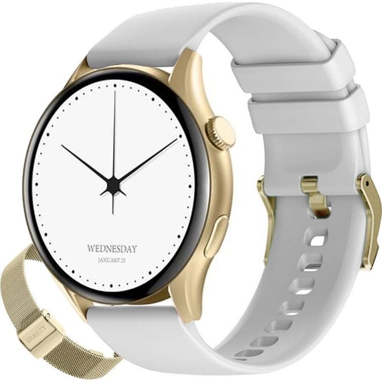 Tootefoto - SMARTWATCH GRAVITY GT11-2 LGD/LGD/WH naiste k ekell