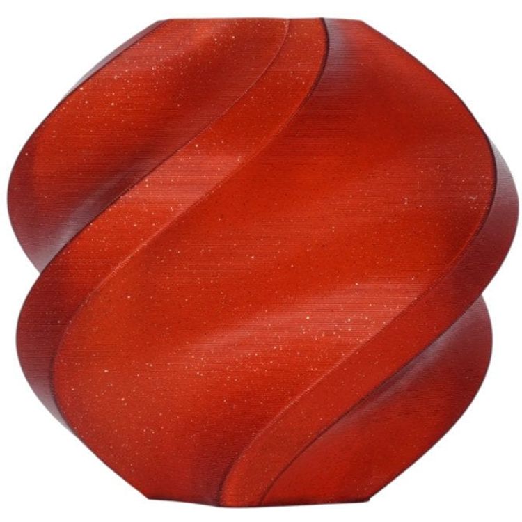 Tootefoto - Filament Bambu Lab Pla Sparkle 1,75 mm 1kg - koos korduvkasutatava pooliga - karmiinpunane punane s de}