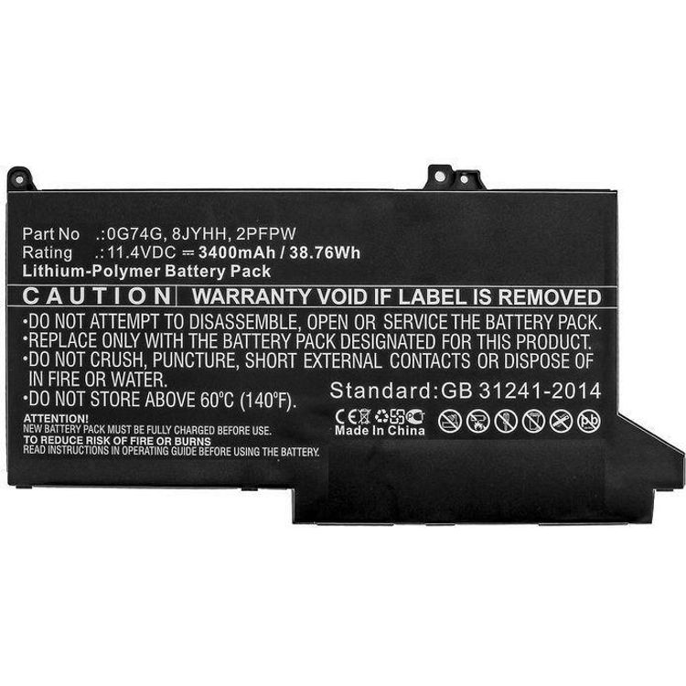 Tootefoto - CoreParts Laptop Battery 38.76Wh Li-Polymer 11.4V 3400mAh - Batterie - 3.400 mAh (8JYHH-CP)