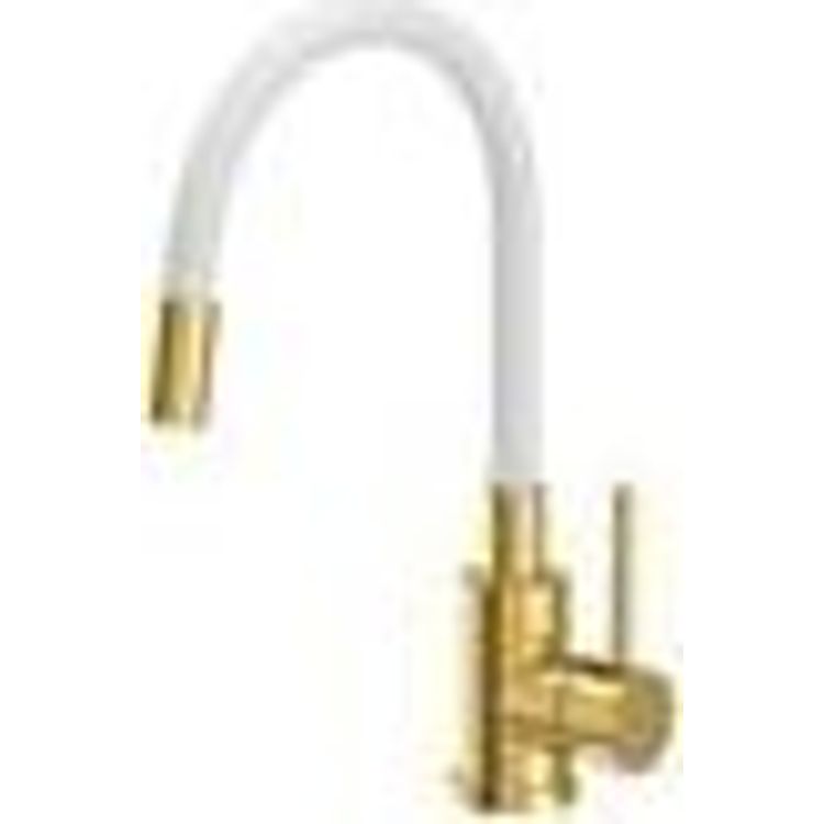 Tootefoto - Steiner QUADRON k gisegisti, terasest painduva tilaga MAGGIE k gisegisti, v rvus VALGE, PVD KULD