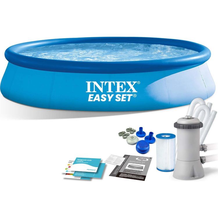 Tootefoto - Intex 28142SZ maapealne bassein T ispuhutav bassein mmargune Sinine