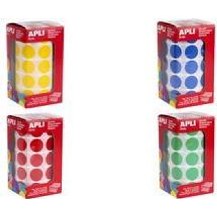 Tootefoto - agipa apli Kids Sticker Creative "Rund", auf Rolle, gelb aus Papier, nicht abl sbar, 59 Blatt, 30 Sticker pro Blatt - 1 St ck (4859)