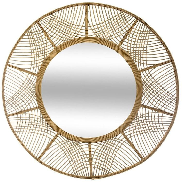 Tootefoto - Atmosphera Boho peegel bambusraamis INA, 89 cm
