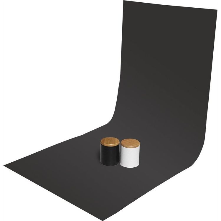 Tootefoto - GlareOne GlareOne PVC taust 60x130cm - must, peegel